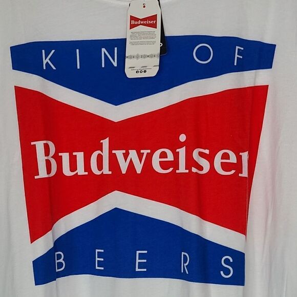 1X 14W 16W Budweiser Patriotic Beer Tee Classic - Picture 5 of 6